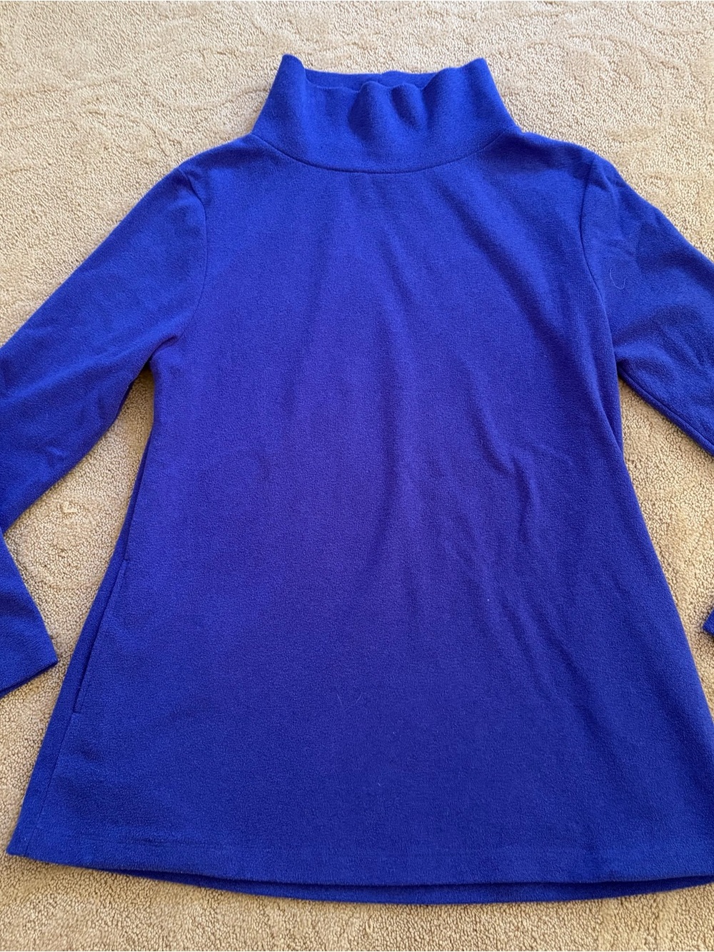 Dudley Stephens Deep Blue Funnel Neck Pullover Medium
